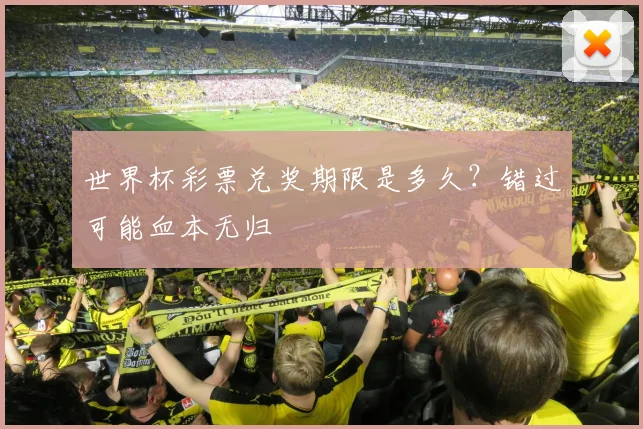世界杯彩票兑奖期限是多久？错过可能血本无归